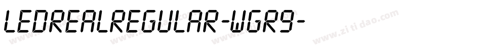 LedRealRegular-wGr9字体转换