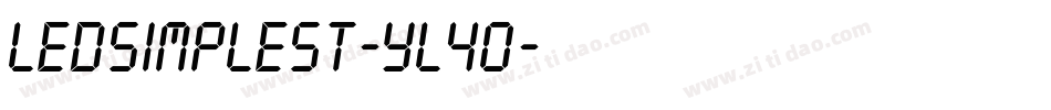 LedSimpleSt-YL4o字体转换