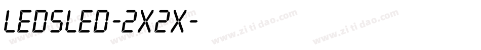 LedSled-2x2X字体转换