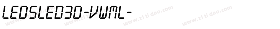 LedSled3D-vWML字体转换