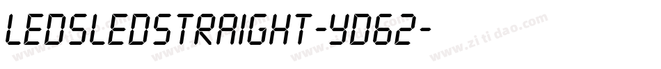 LedSledStraight-YD62字体转换