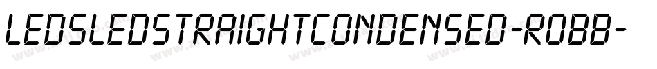LedSledStraightCondensed-roBB字体转换