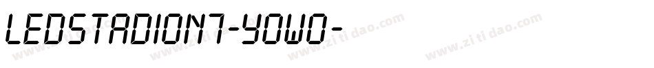 LedStadion7-Y0wO字体转换