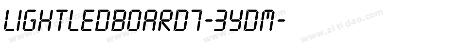 LightLedBoard7-3ydM字体转换