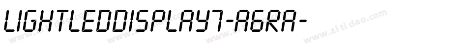 LightLedDisplay7-A6RA字体转换
