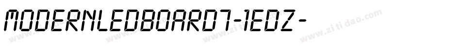 ModernLedBoard7-1eDZ字体转换