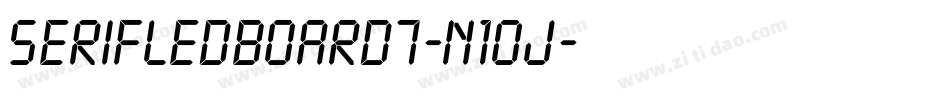 SerifLedBoard7-n1oJ字体转换