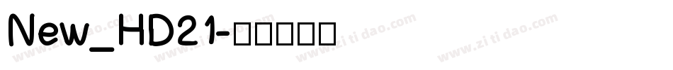 New_HD21字体转换