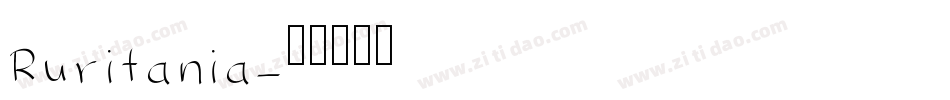 Ruritania字体转换