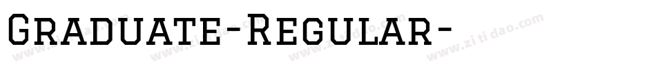 Graduate-Regular字体转换