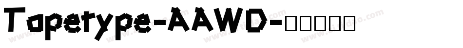 Tapetype-AAWD字体转换