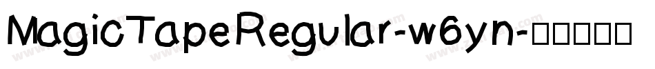 MagicTapeRegular-w6yn字体转换