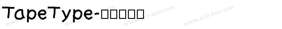 TapeType字体转换