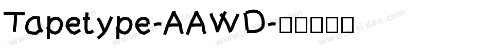 Tapetype-AAWD字体转换