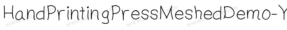 HandPrintingPressMeshedDemo-Yve2字体转换