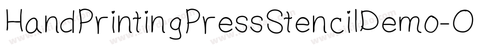 HandPrintingPressStencilDemo-OnjA字体转换