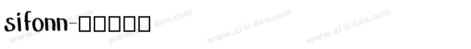 sifonn字体转换