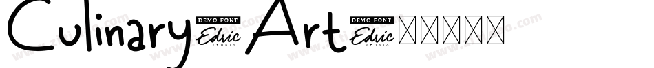 Culinary-Art字体转换
