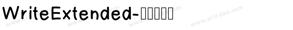 WriteExtended字体转换