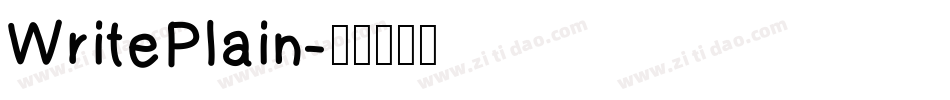 WritePlain字体转换