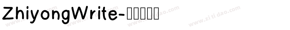ZhiyongWrite字体转换