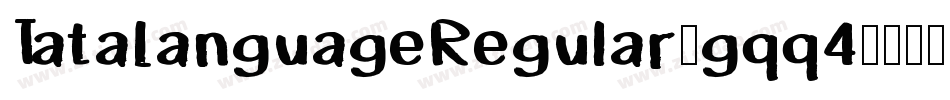 TataLanguageRegular-gqq4字体转换
