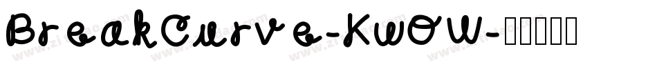 BreakCurve-KwOW字体转换