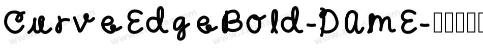 CurveEdgeBold-DAmE字体转换