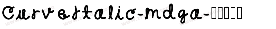 CurveItalic-mdga字体转换