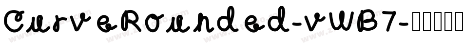 CurveRounded-vWB7字体转换