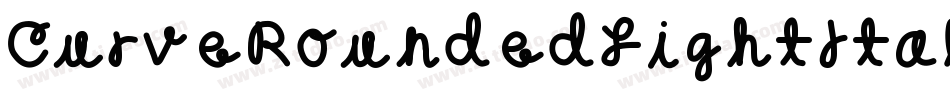 CurveRoundedLightItalic-rolp字体转换
