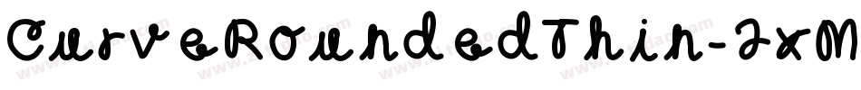 CurveRoundedThin-2xMl字体转换