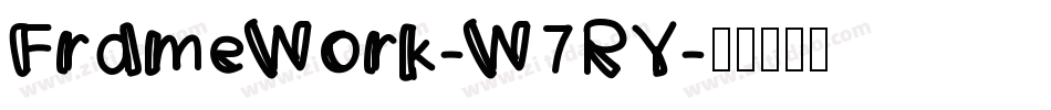 FrameWork-W7RY字体转换