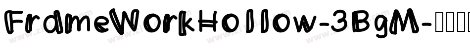 FrameWorkHollow-3BgM字体转换