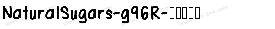 NaturalSugars-g96R字体转换
