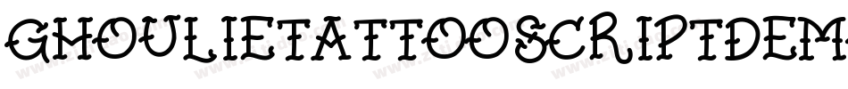 GhoulieTattooScriptDemo-YzXn8字体转换