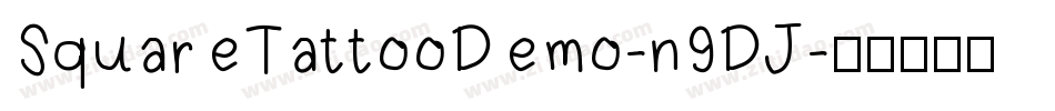 SquareTattooDemo-n9DJ字体转换