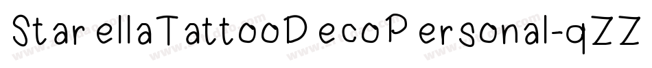 StarellaTattooDecoPersonal-qZZ4x字体转换