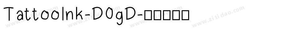 TattooInk-D0gD字体转换