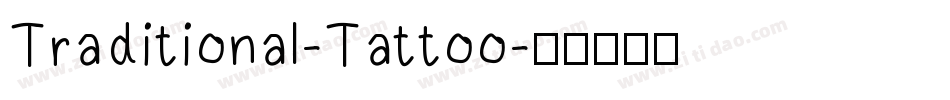 Traditional-Tattoo字体转换