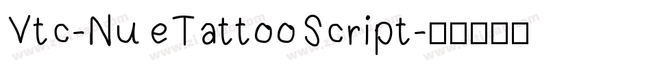 Vtc-NueTattooScript字体转换