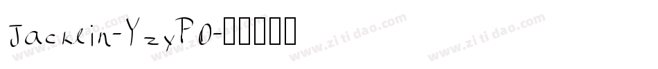 Jacklin-YzyPO字体转换