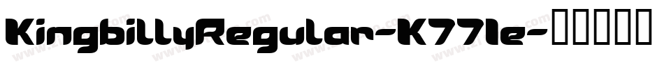 KingbillyRegular-K771e字体转换