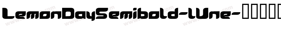LemonDaySemibold-lVne字体转换