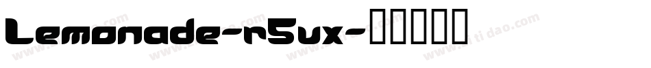 Lemonade-r5vx字体转换