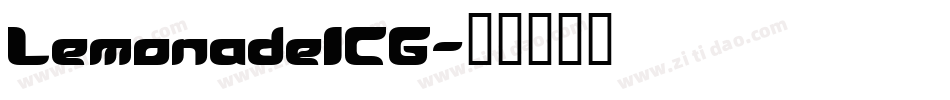 LemonadeICG字体转换