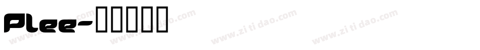 Plee字体转换
