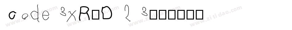 Code3xR-D23字体转换