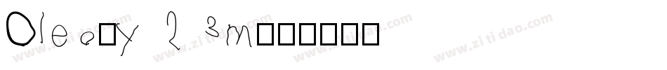 Oleo-y23m字体转换