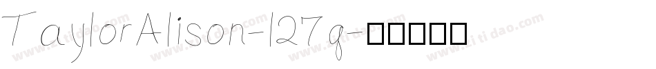 TaylorAlison-l27q字体转换